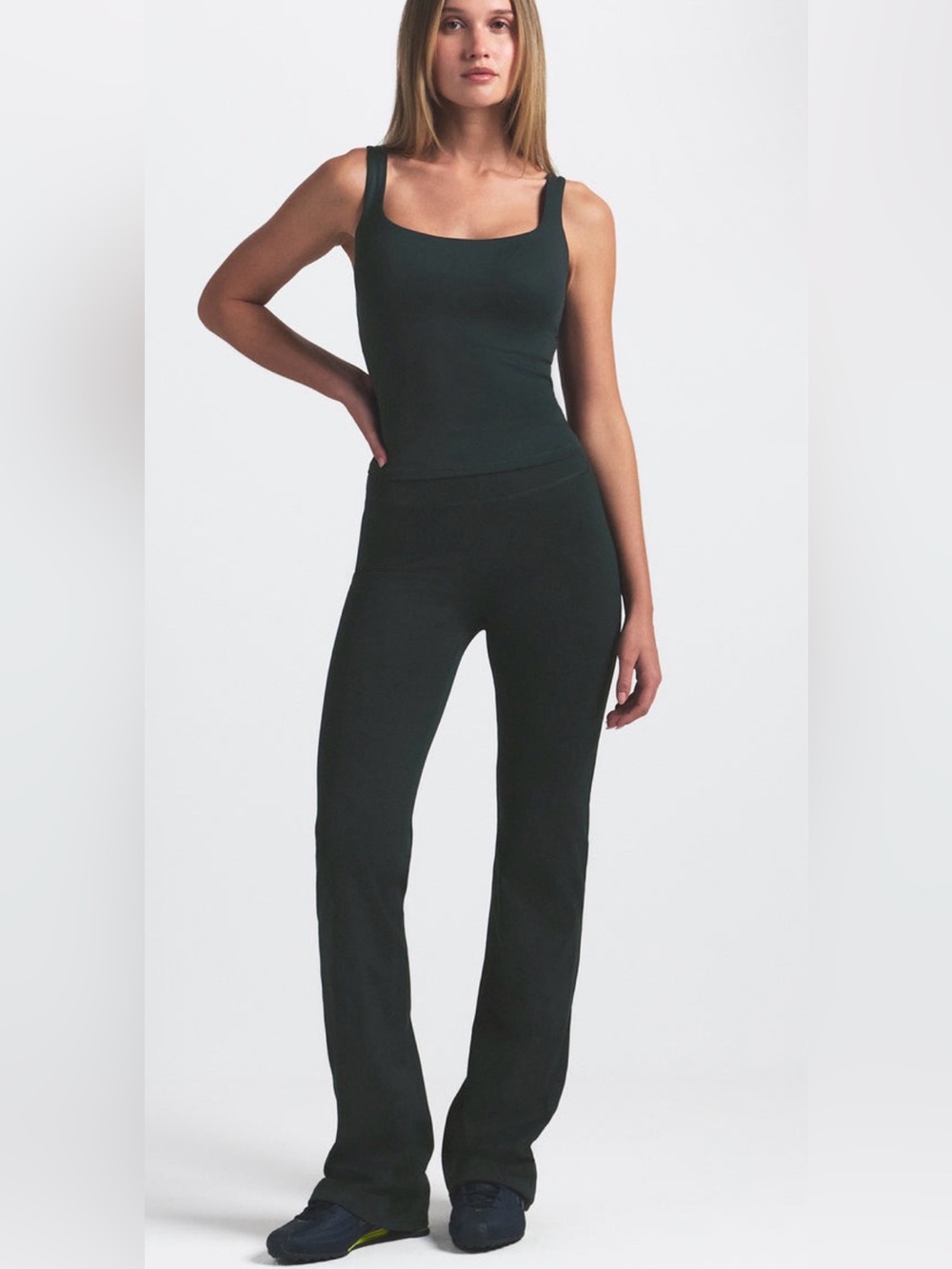 NWOT Nike X Skims (S) Matte Slim Flare Legging Dark Teal *SOLD OUT